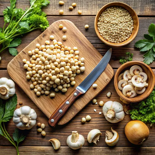 ซุปถั่วลูกไก่กับเห็ดหลินจือ